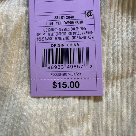 Women’s Side Cinched Top • Light Yellow • Wild Fable - Picture 4 of 4